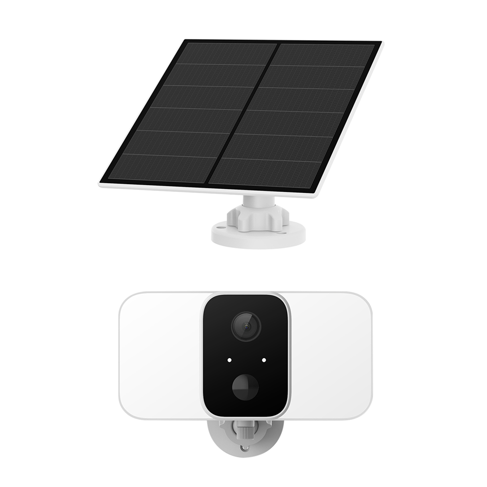 Wireless Twin Floodlight with Solar Panel