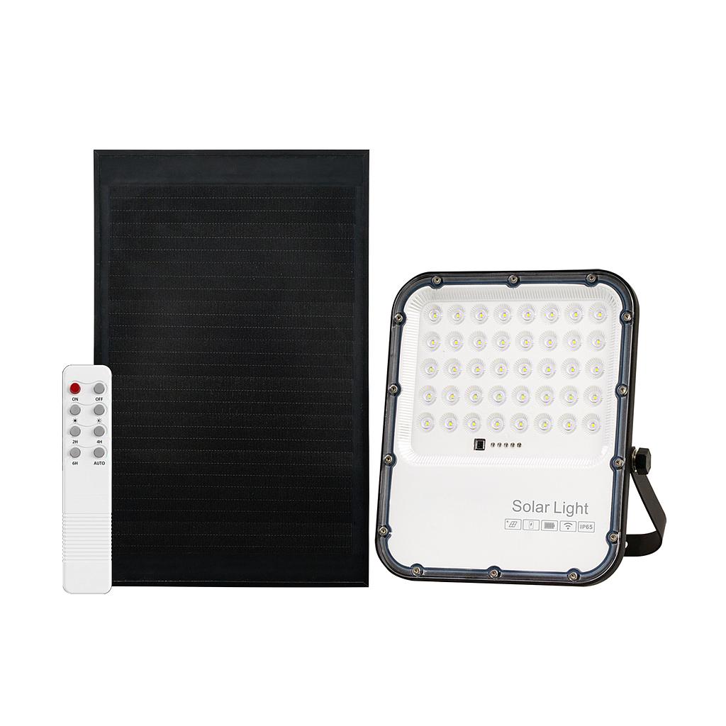 150W LED Floodlights with Solar Panels, 15W Solar Panel, 15AH Battery, 1800 lumens