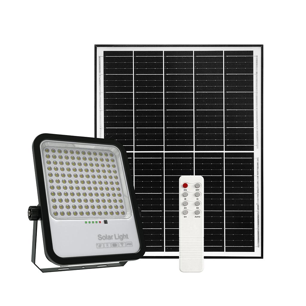 300W LED Floodlights with Solar Panels, 20W Solar Panel, 20AH Battery, 2700 lumens
