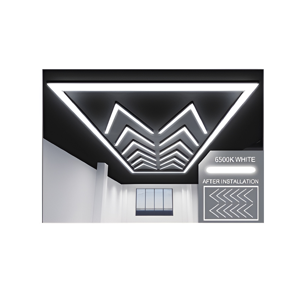 432W Designer Ceiling Lights with Frame (12 Arrow and border)