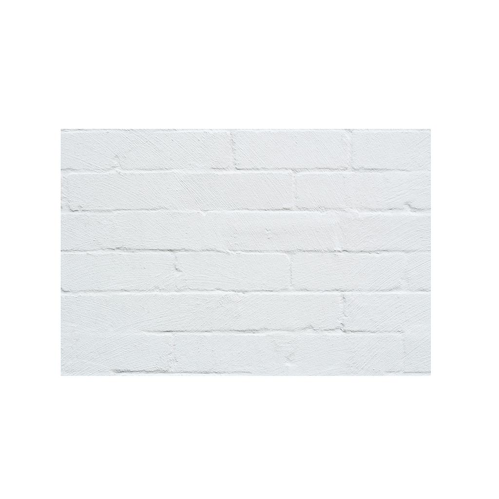 Soft &amp; Flexible White PU Panel - Stylish Faux Brick Texture Size:1200 x 600 x 3 mm