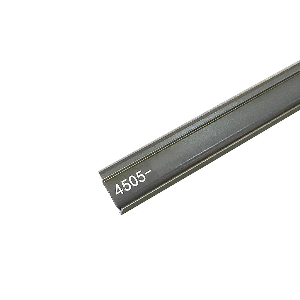 Aluminium Embedded Skirting Trims (2.2 cms height) for 4mm SPC Wall Panels, White Size: 25 x 10 x 3000 mm