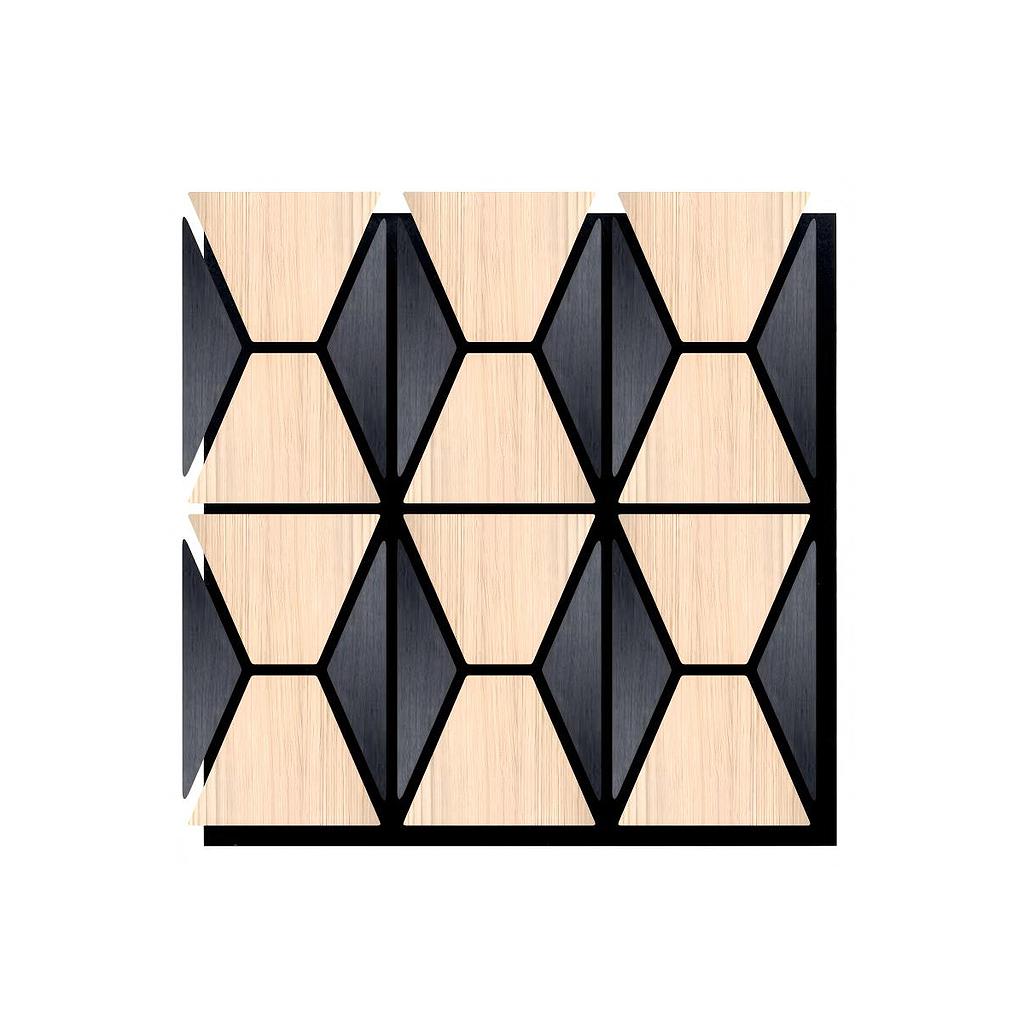 Geometric Harmony Acoustic Panel  - PET + MDF Size: 660 x 650 mm