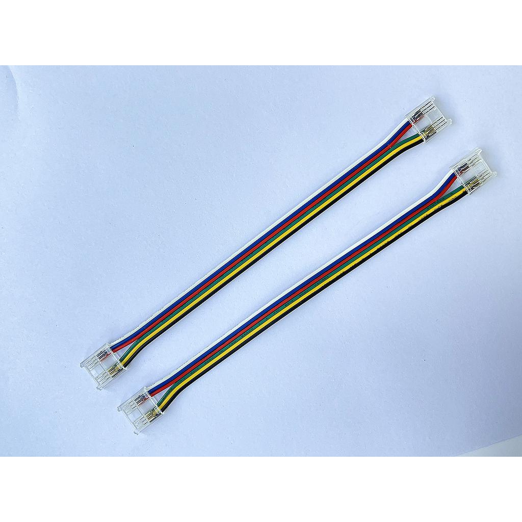 RGBCW Strips connector with Power cable of 10 cms