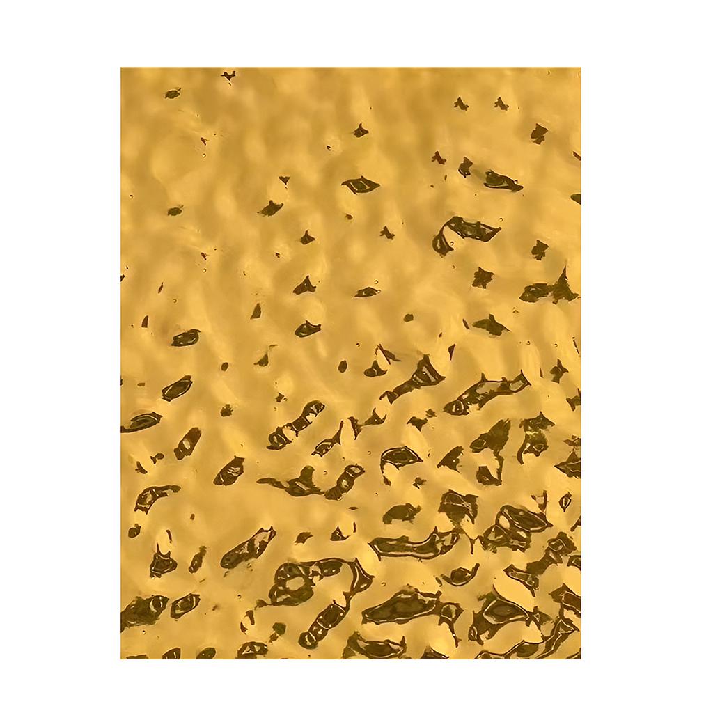 Wave-Pattern Metallic Finish WPC Boards (2.44m x 1.22m x 5mm) for Modern Interiors, Gold
