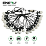 13 Meters RGB String Light Kit, 5V 5W (20 RGB Bulbs + IR Remote + UK Adapter)