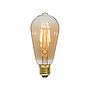 Filament ST64 in Amber Glass- 8.5W 730Lm (of 6500K) 2700-6000K, CCT & Dimmable E27 (pack of 3 units)