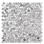 HexaGloss Aluminum Peel & Stick Tile Size:305.9 x 306.8 x 4 mm