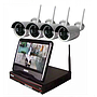 Outdoor Wireless IP Camera System Wi-Fi NVR (4 IP Cameras with a NVR. 4CH 720P Wireless IP Camera & 10inch Monitor)