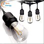 14.6m LED Filament Bulb String Light Kit with 15 pcs E27 Filament Bulbs & UK Plug, 3000K