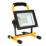 30W rechargeable led floodlight, 7.4V 2200mah, 3.5 to 4H, UK wall charger + car charger, 6000K+R B flash