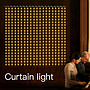 ENERJ Smart Curtain lights 2*2m of 400leds remote include, with 3m extension cable controller+UK power Adapter.