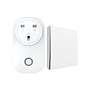 13A Wireless Plug (UK Plug) + 1 Gang Switch White Body